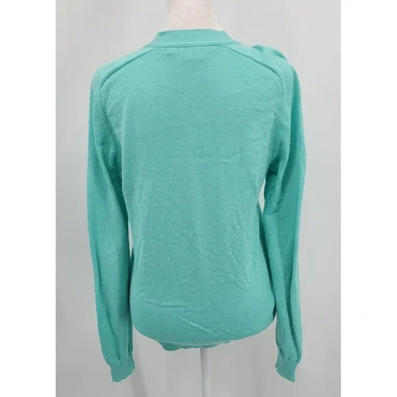 Ralph Lauren Sport Women Preppy Cardigan Large Old Money Tortoiseshell Button - Picture 6 of 13